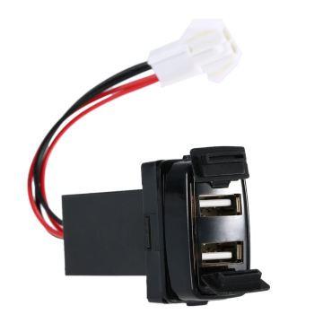 2.1A Dual USB Port Socket Car Parts Cellphone Chargeur GPS pour Mitsubishi